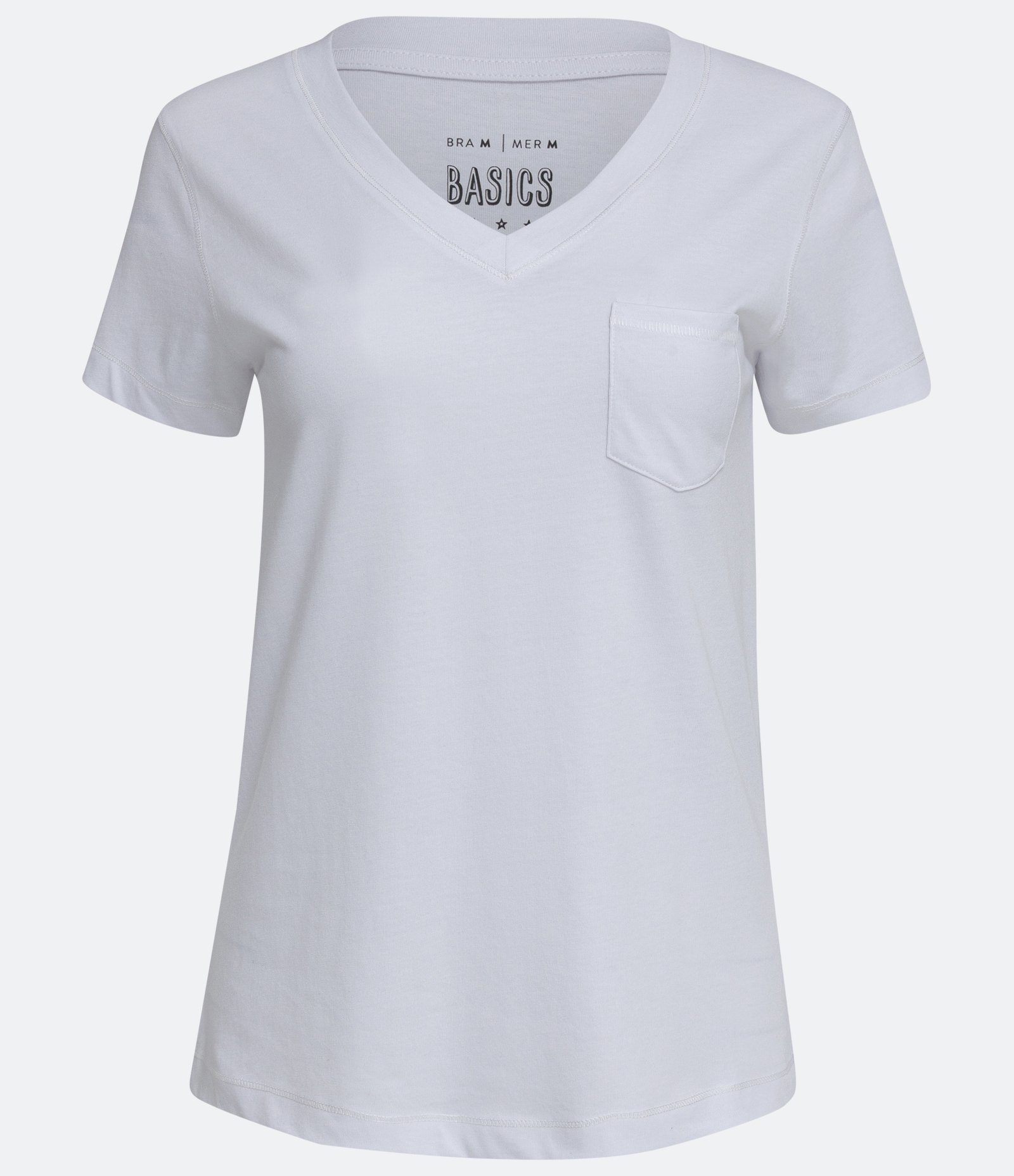 Blusa Básica em Algodão com Bolsinho Frontal Branco 4