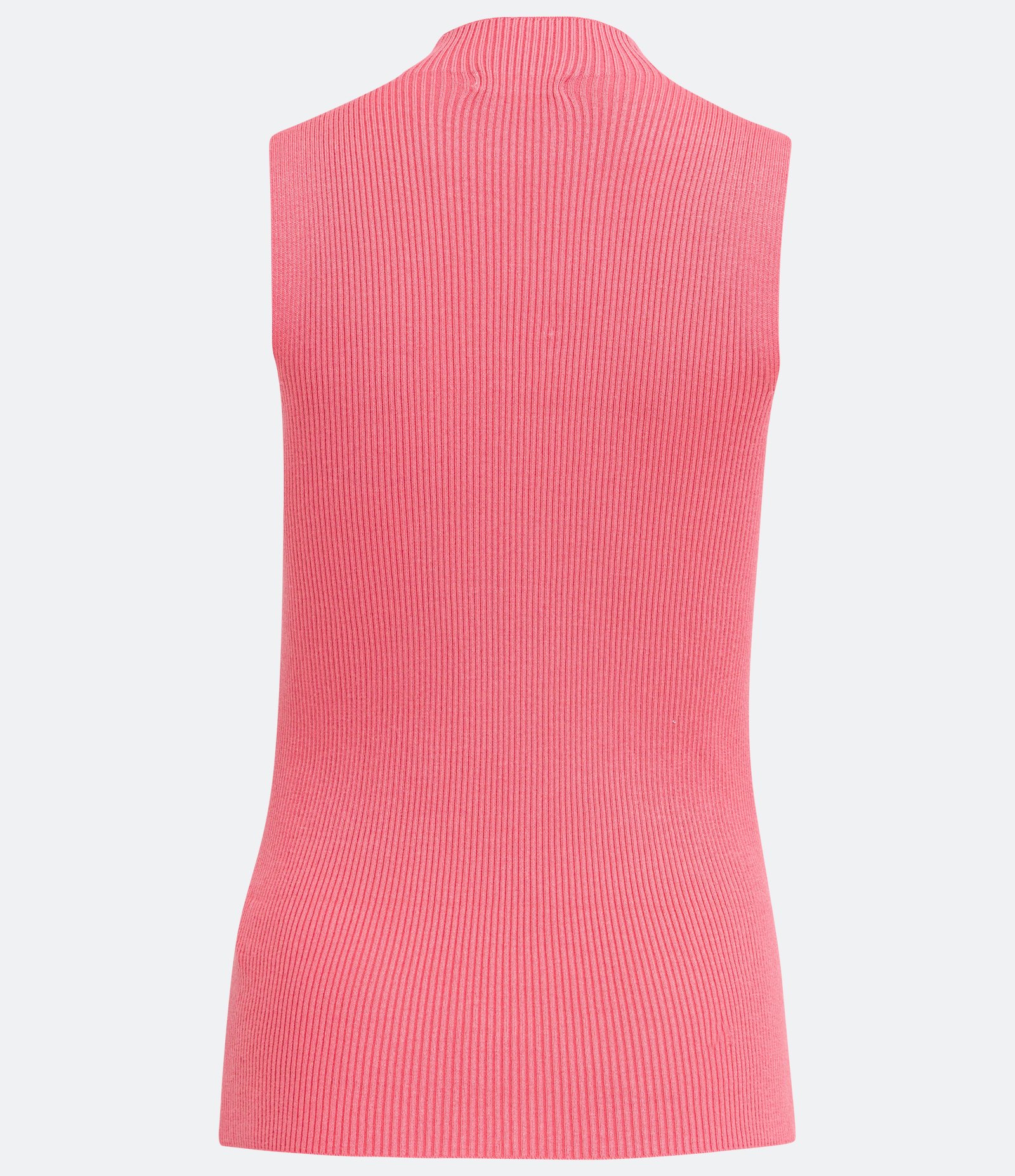 Blusa Regata em Tricô Canelada com Gola Halter e Alça Larga Rosa Médio 6