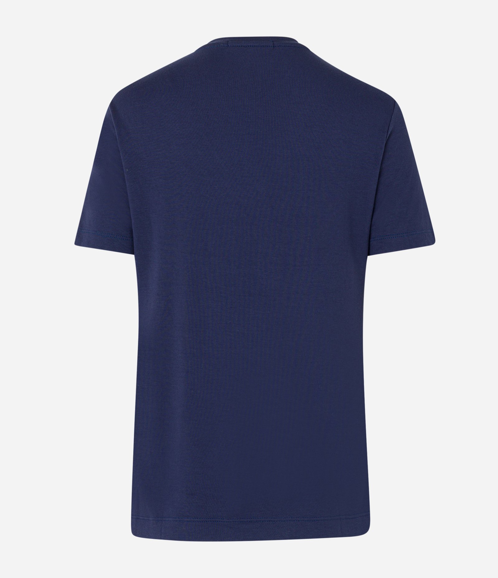 Blusa Básica em Viscose com Decote V Azul Marinho 6