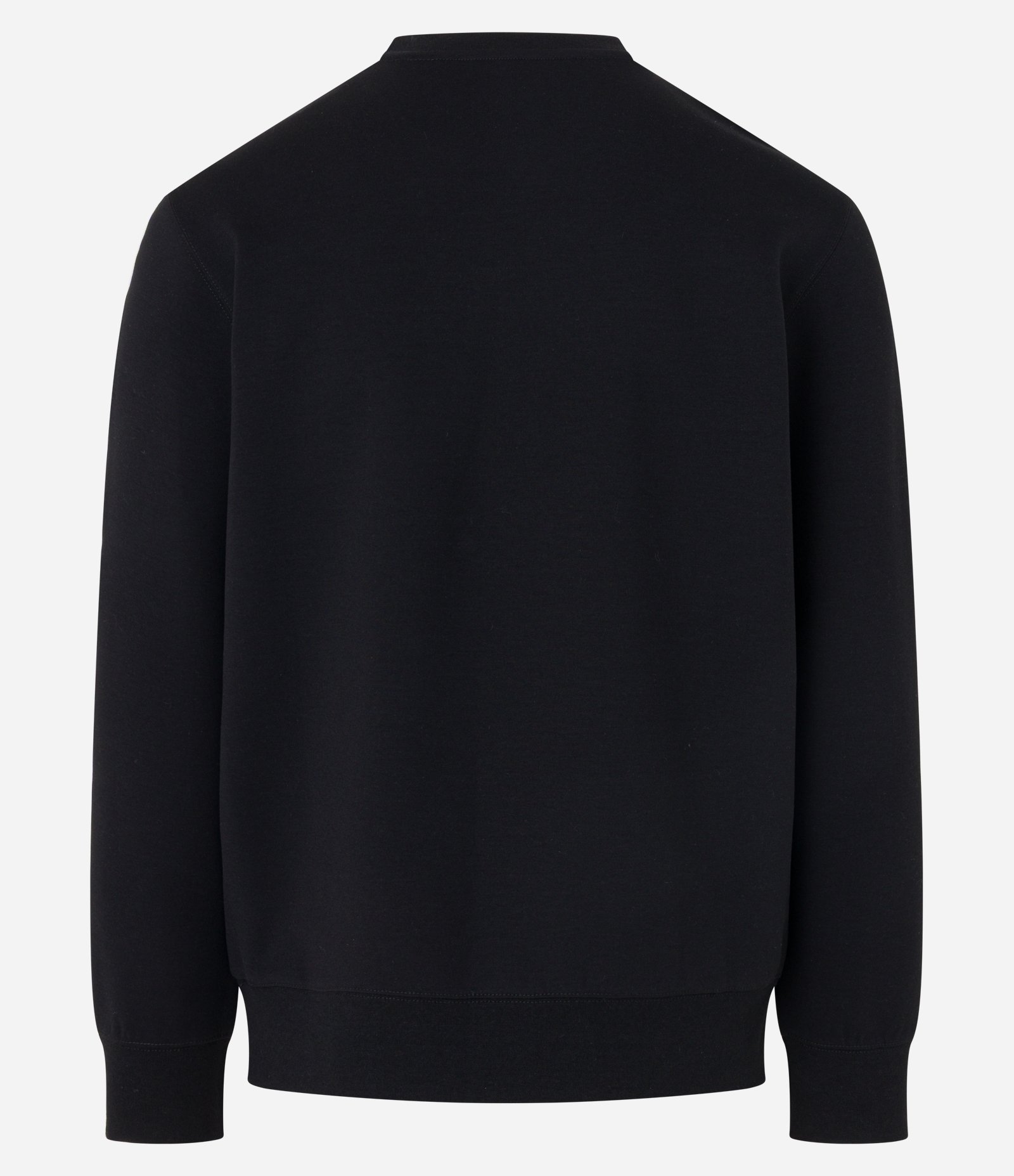 Casaco Fechado Esportivo com Punho Ajustado e Etiqueta Aplicada Preto 6