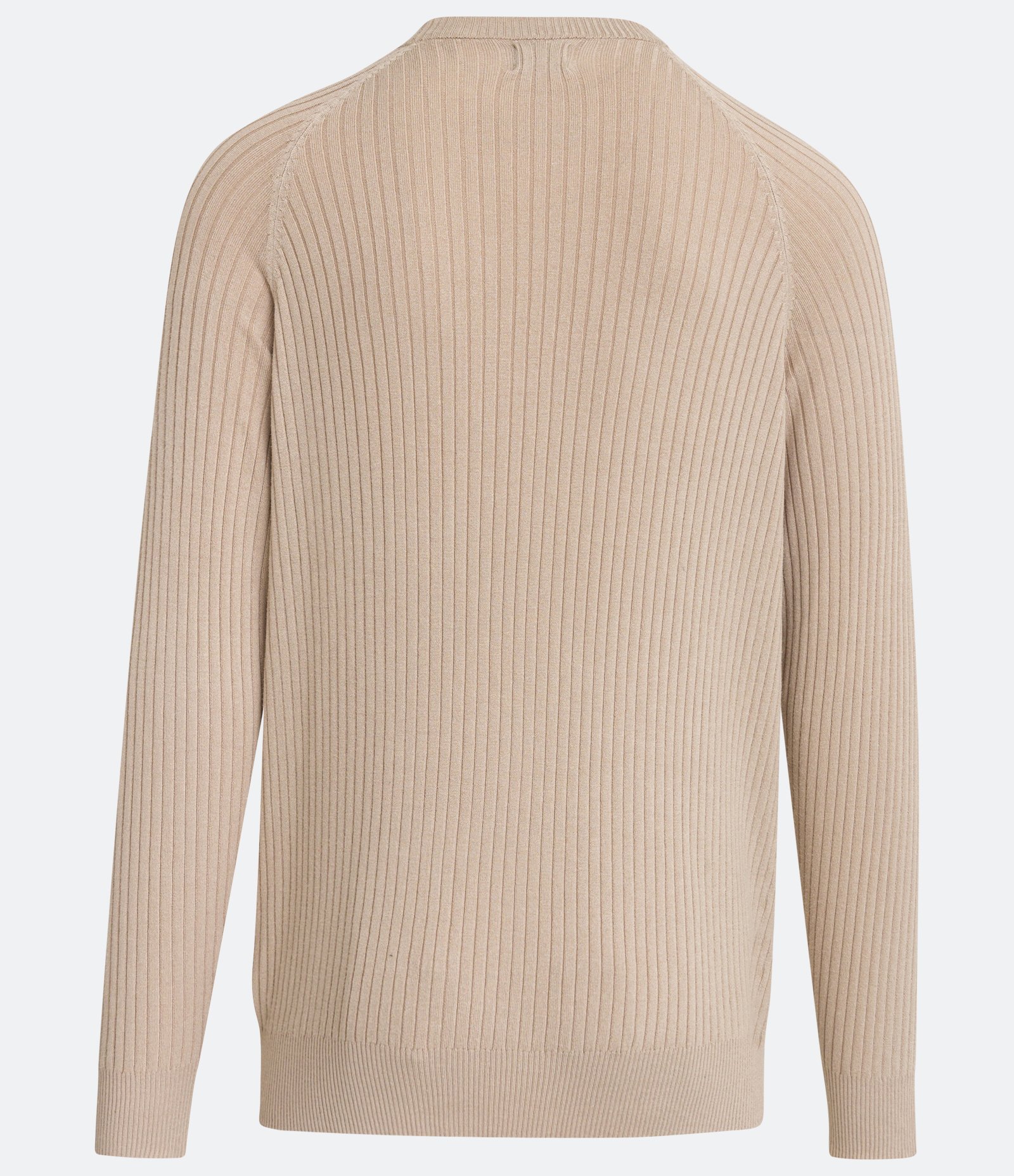 Blusão Comfort em Tricô com Listras Texturizadas Marrom 6