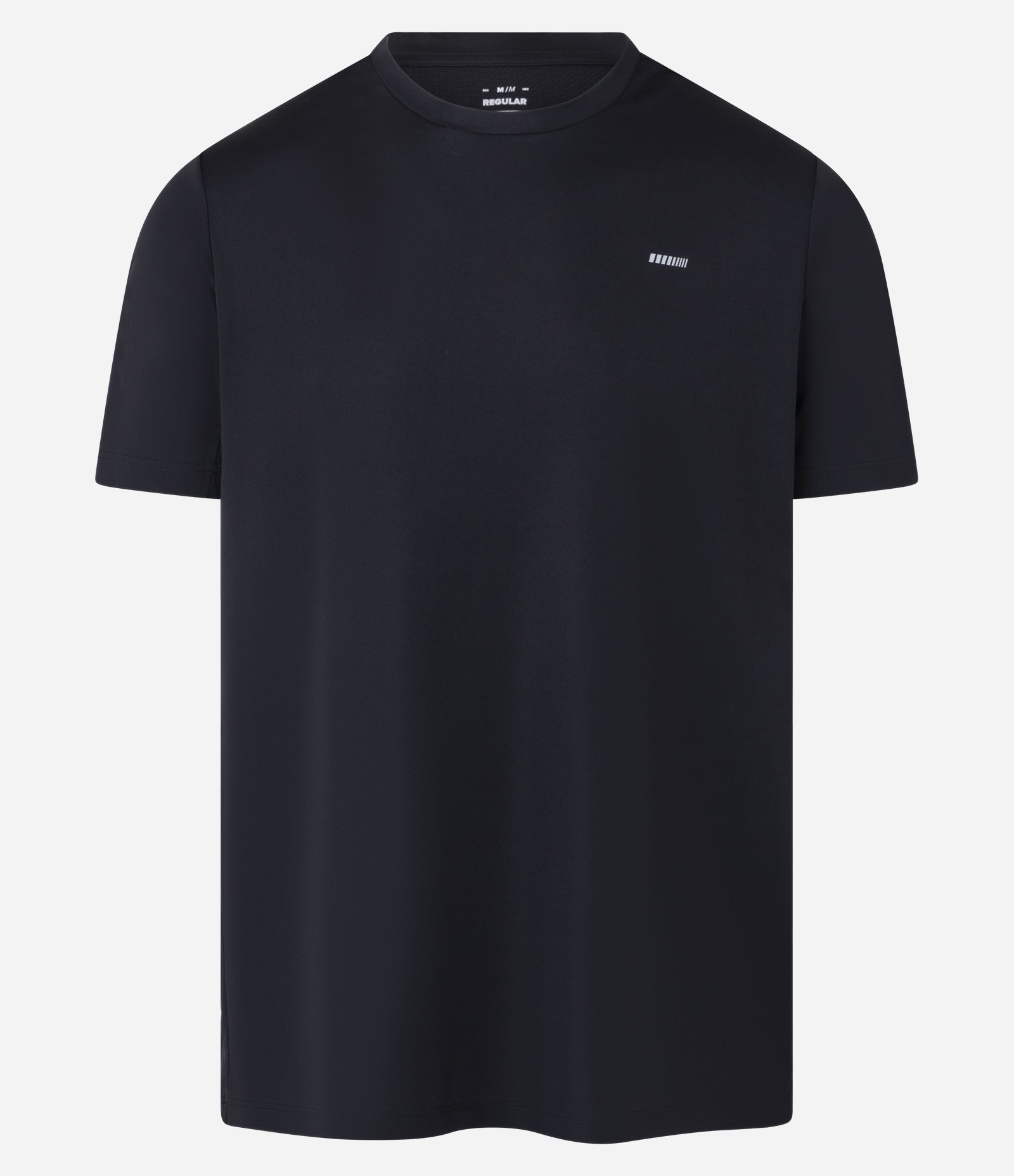 Camiseta Esportiva em Tecnologia Dry com Recortes e Detalhes Refletivos Preto 6