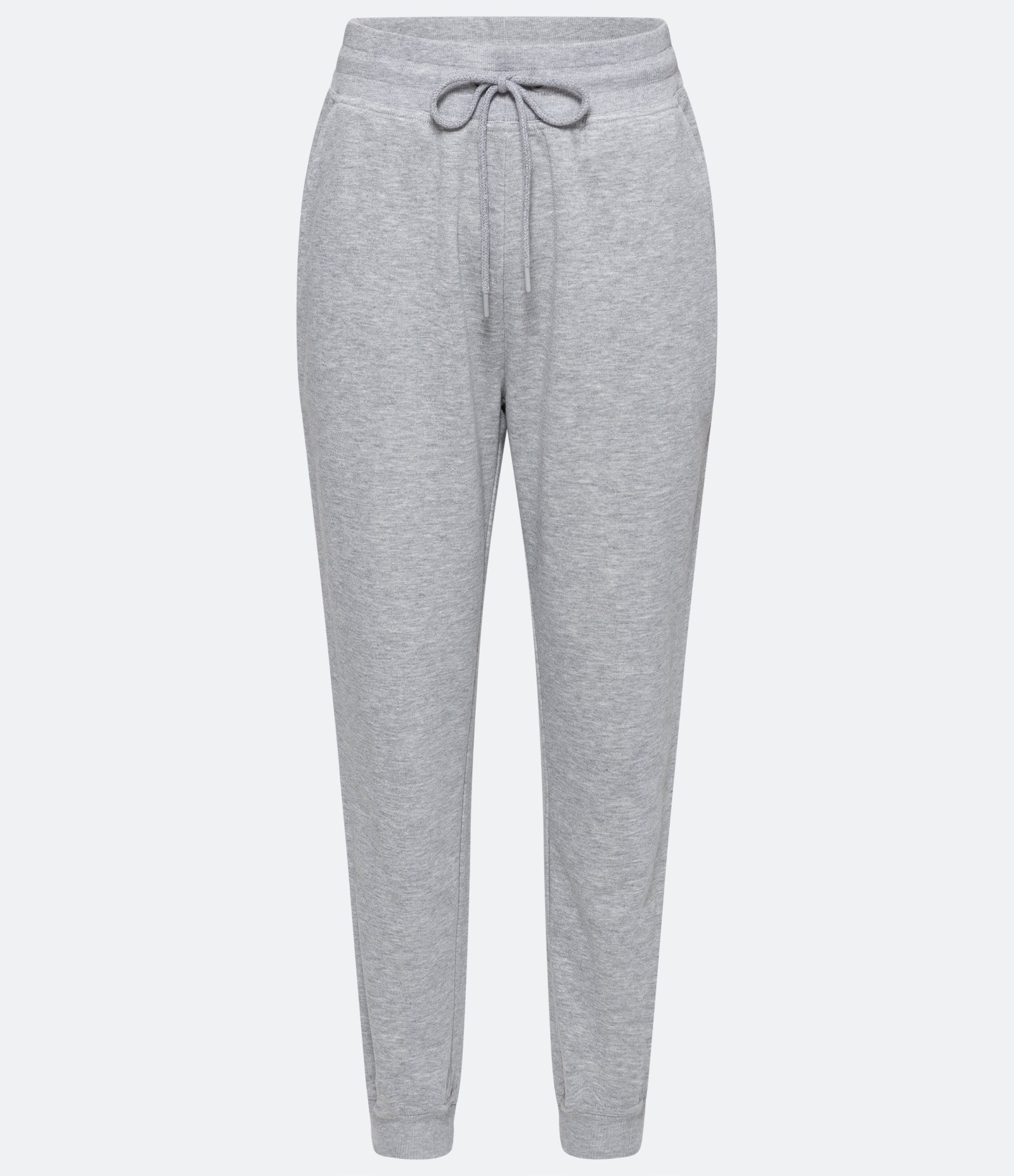 Calça Jogger em Moletom com Cós Elástico e Amarração Cinza Claro 4