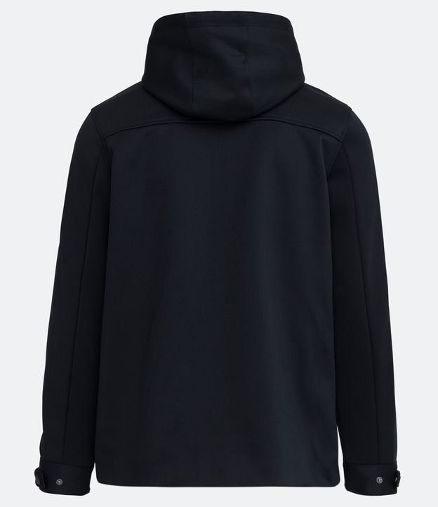 Campera en Malla Sintética con Capucha Ajustable Negro 9