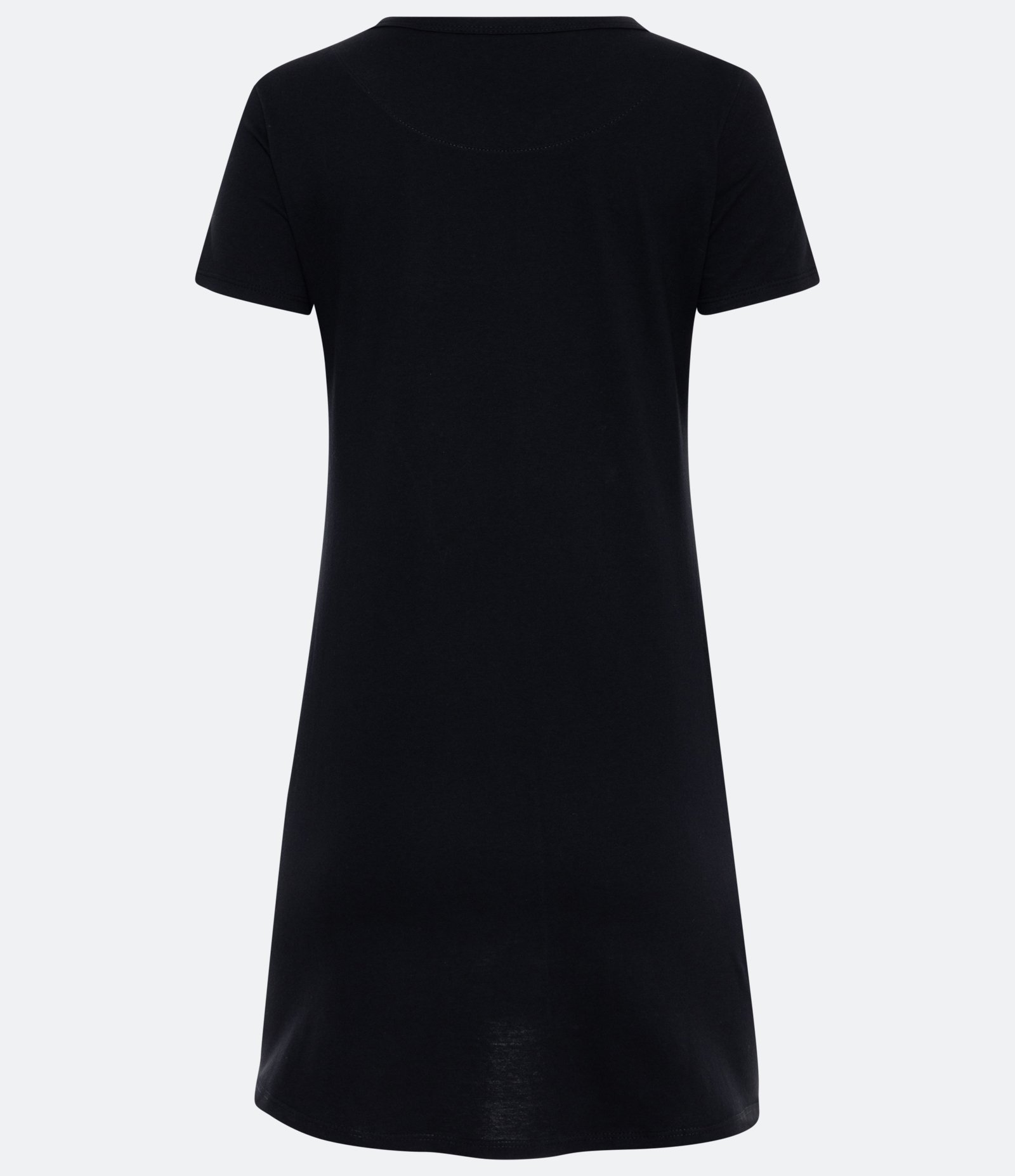 Camisola Manga Curta em Algodão com Estampa Support Your Own Heart Preto 2