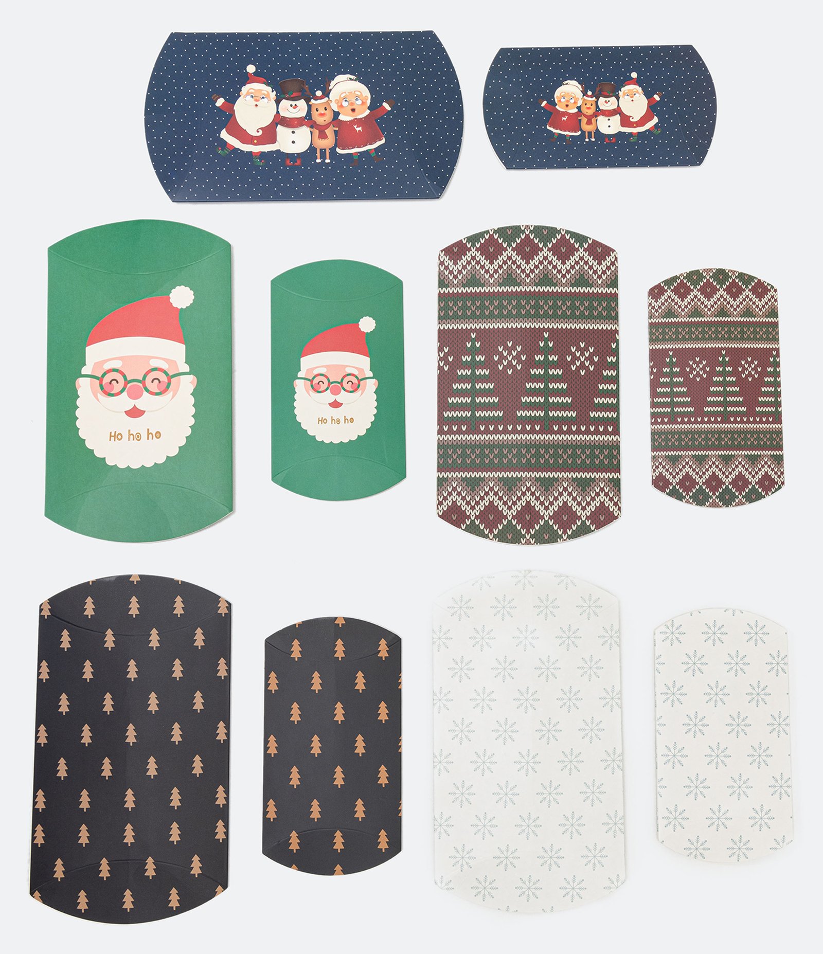 Kit 10 Embalagens de Presente com Estampa Natal 2021 Sortida 1