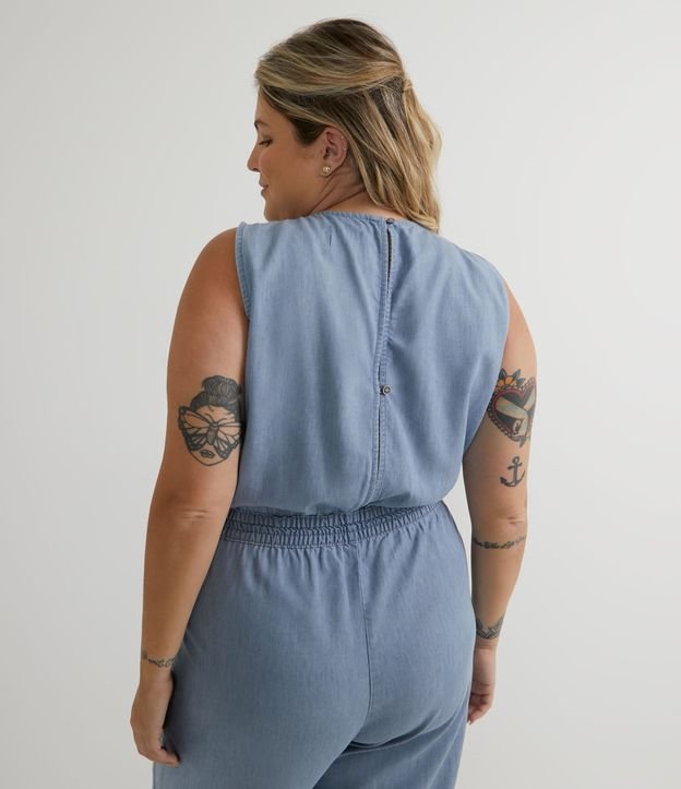 Mono Jogger Jean sin Mangas Curve & Plus Size Azul 2