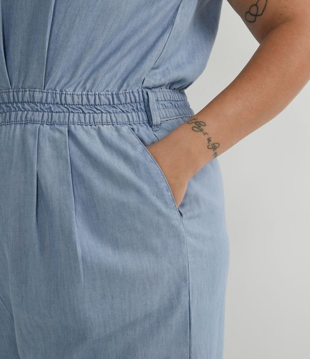 Mono Jogger Jean sin Mangas Curve & Plus Size Azul 4