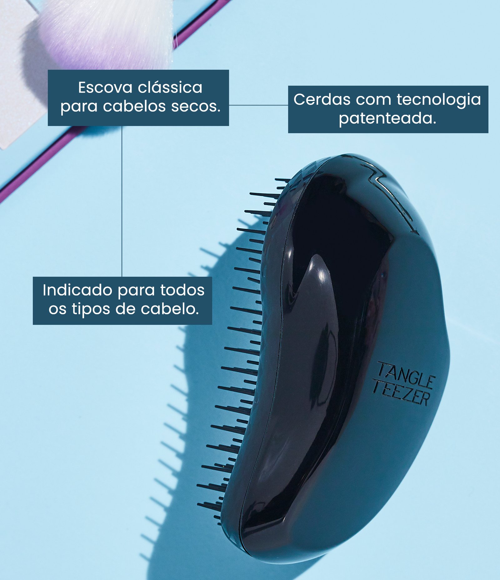 Escova de Cabelo The Original Tangle Teezer Black Black 5