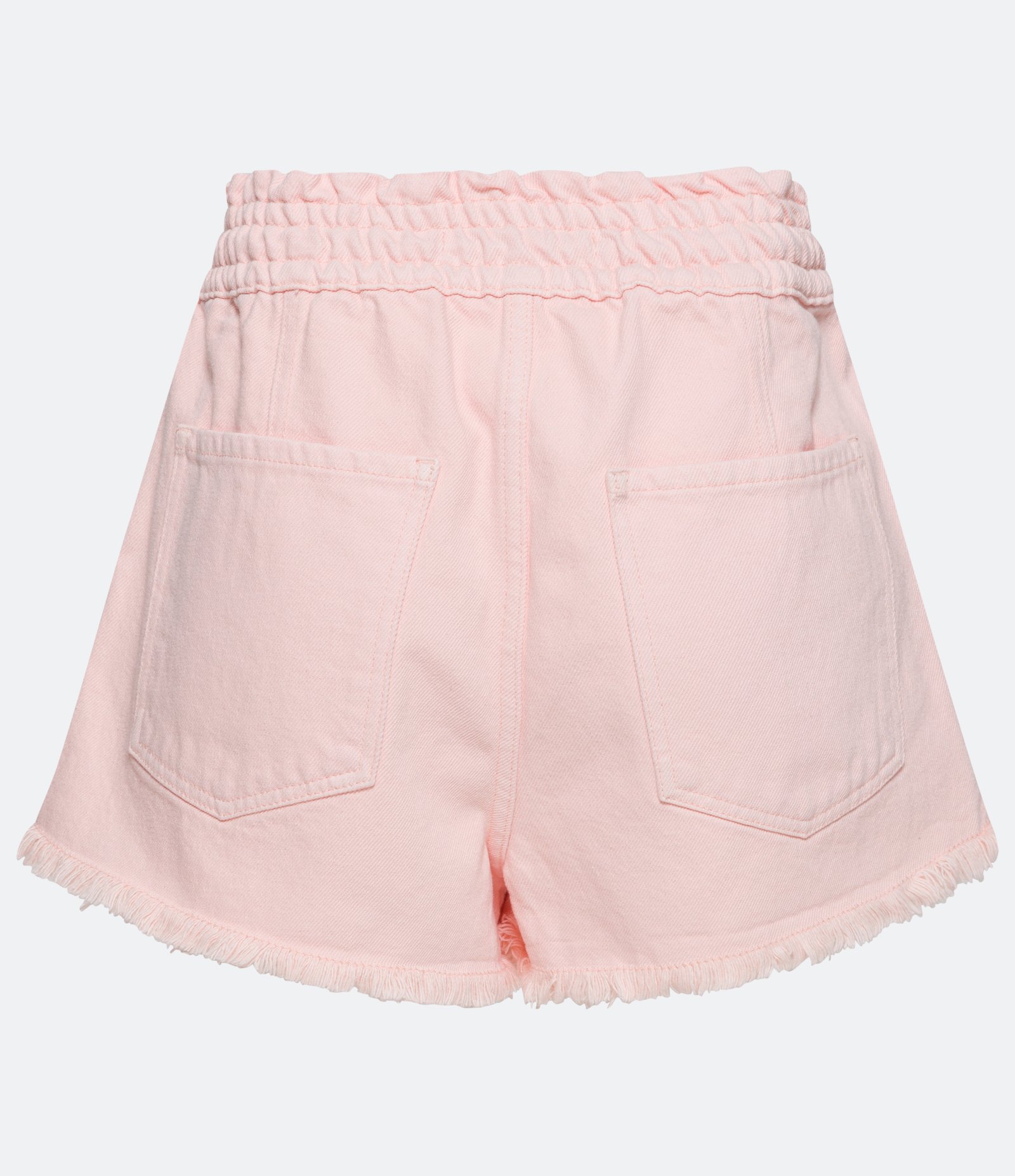 Short Runner em Sarja com Cós Elástico e Cordão para Amarração Rosa 7