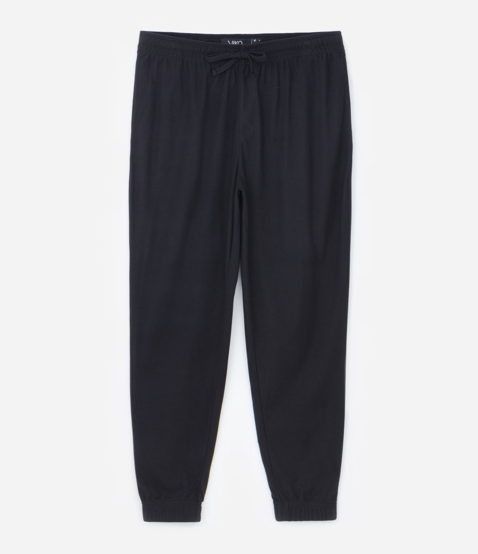 Calça Pijama com Cós e Barra com Ajuste Preto 6