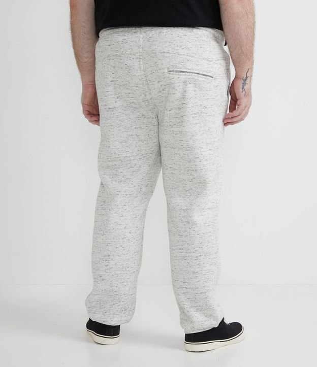 Pantalón en Algodón con Ribana y Bolsillos Gris 2