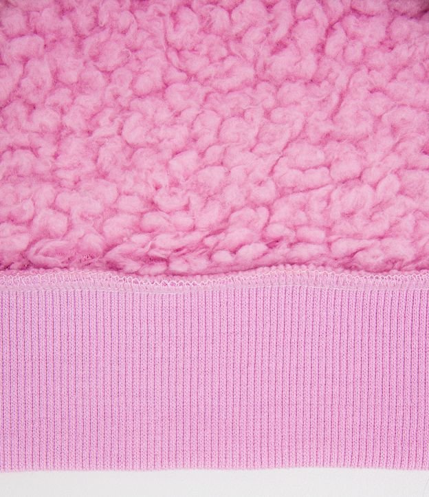 Buzo Infantil Felpudo con Bordado Love - Talle 5 a 14 años Rosado 4