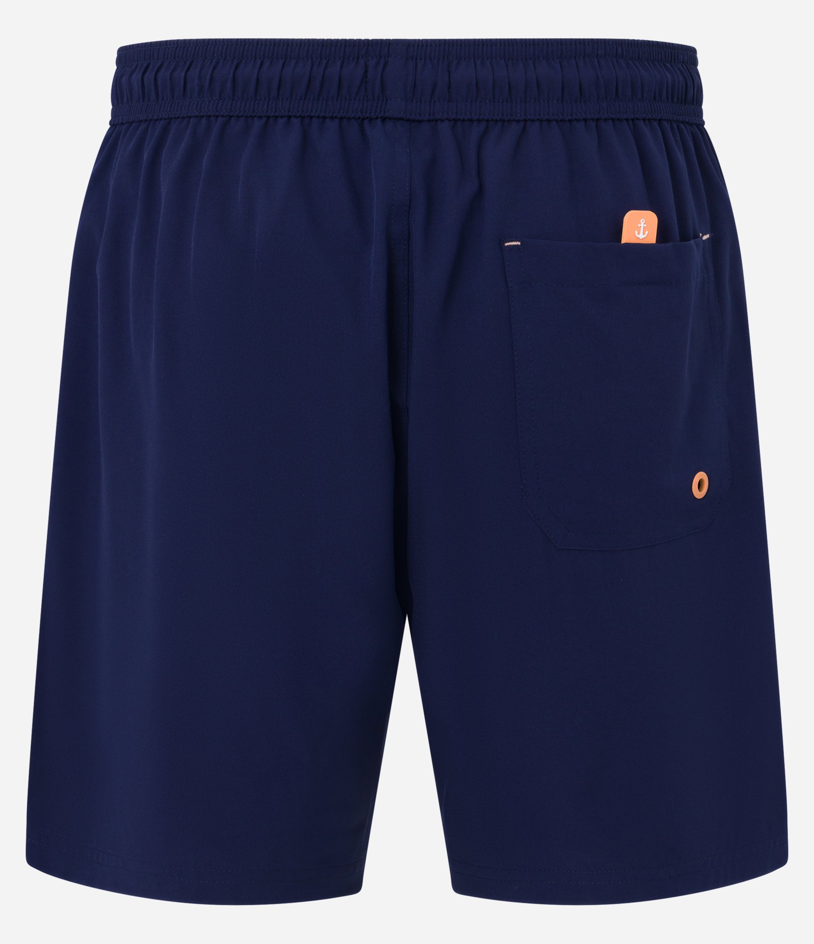 Bermuda de Banho com Cós Elástico e Bolsos Azul Marinho 6