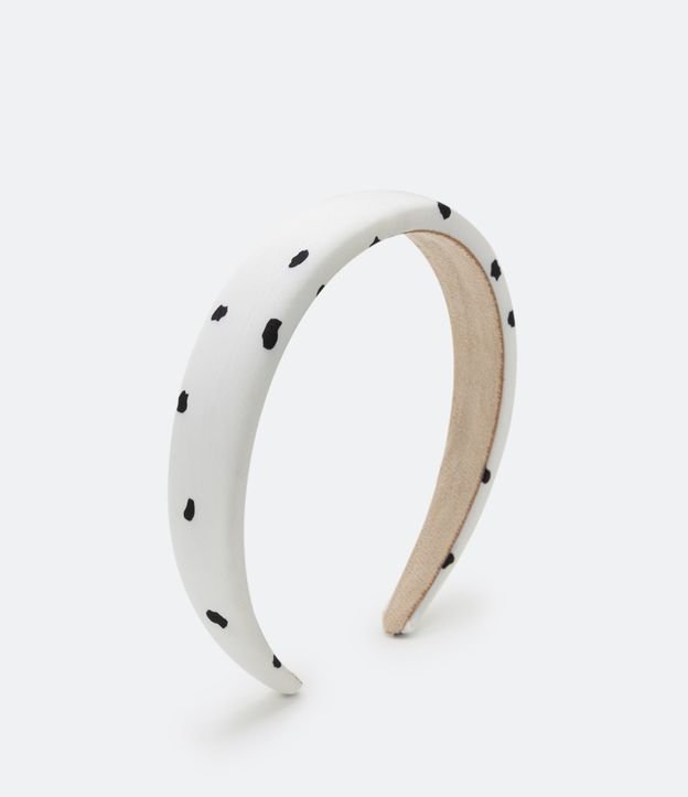 Vincha Fina Rellena con Estampado Lunares Surtida 1