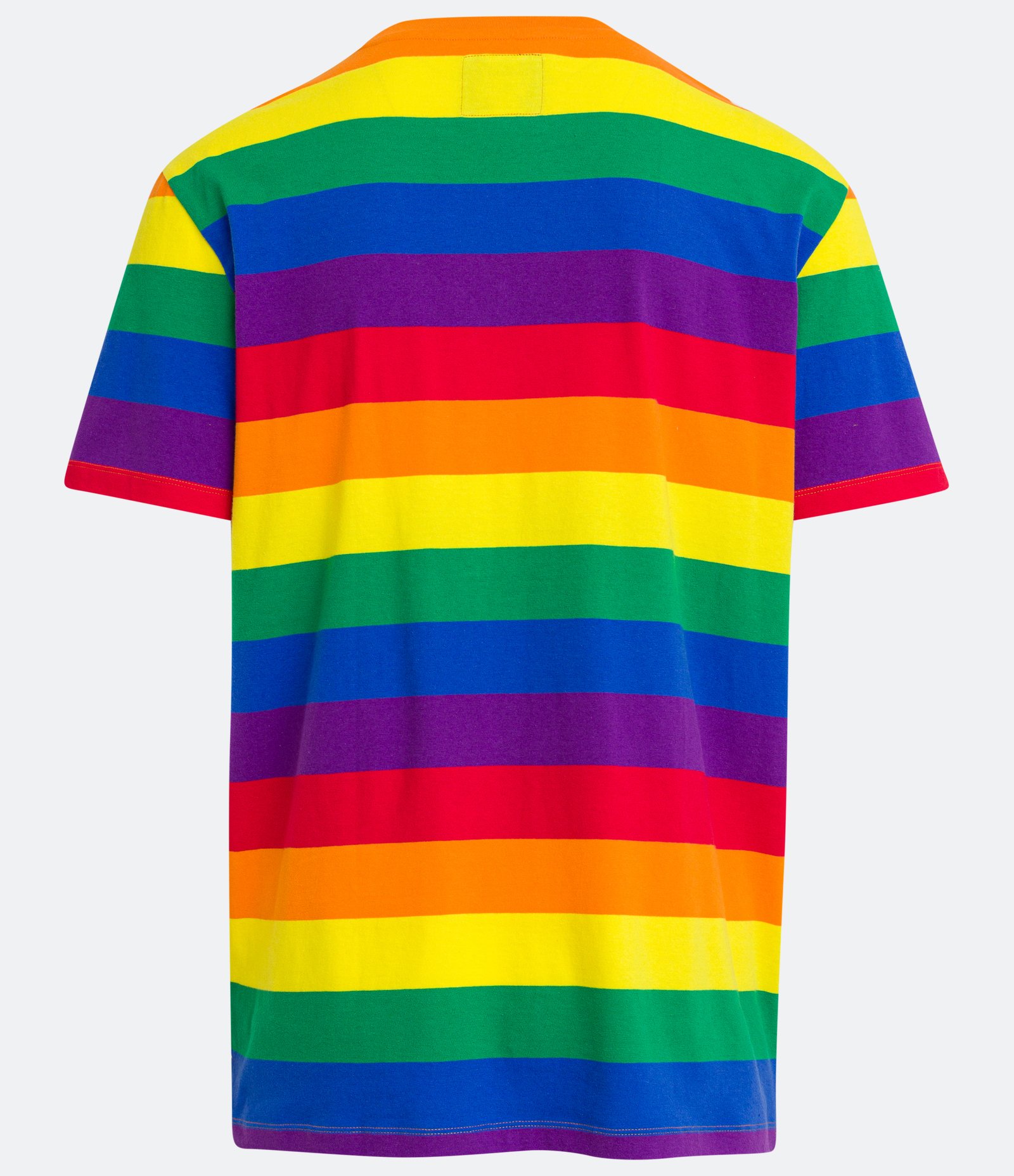 Camiseta Easy em Meia Malha com Listras e Lettering Multicores 6