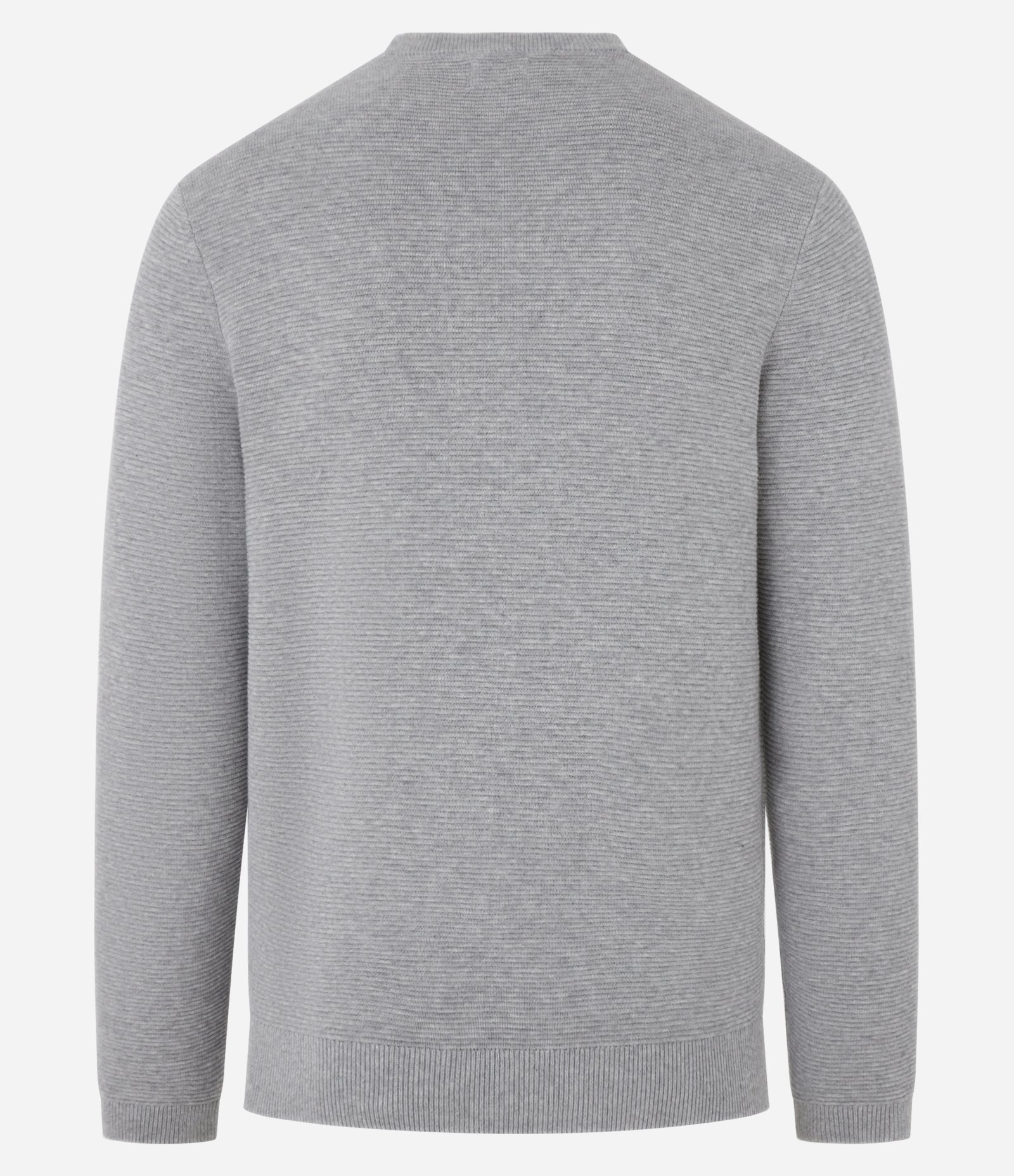 Suéter Comfort em Tricô com Texturizado Cinza 7