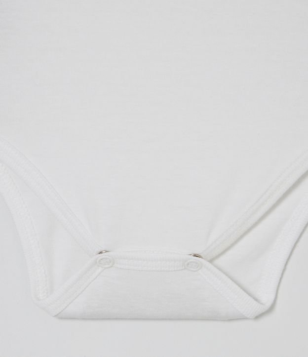 Body Infantil con Bordado de Osito - Talle 0 a 18 meses Blanco 4