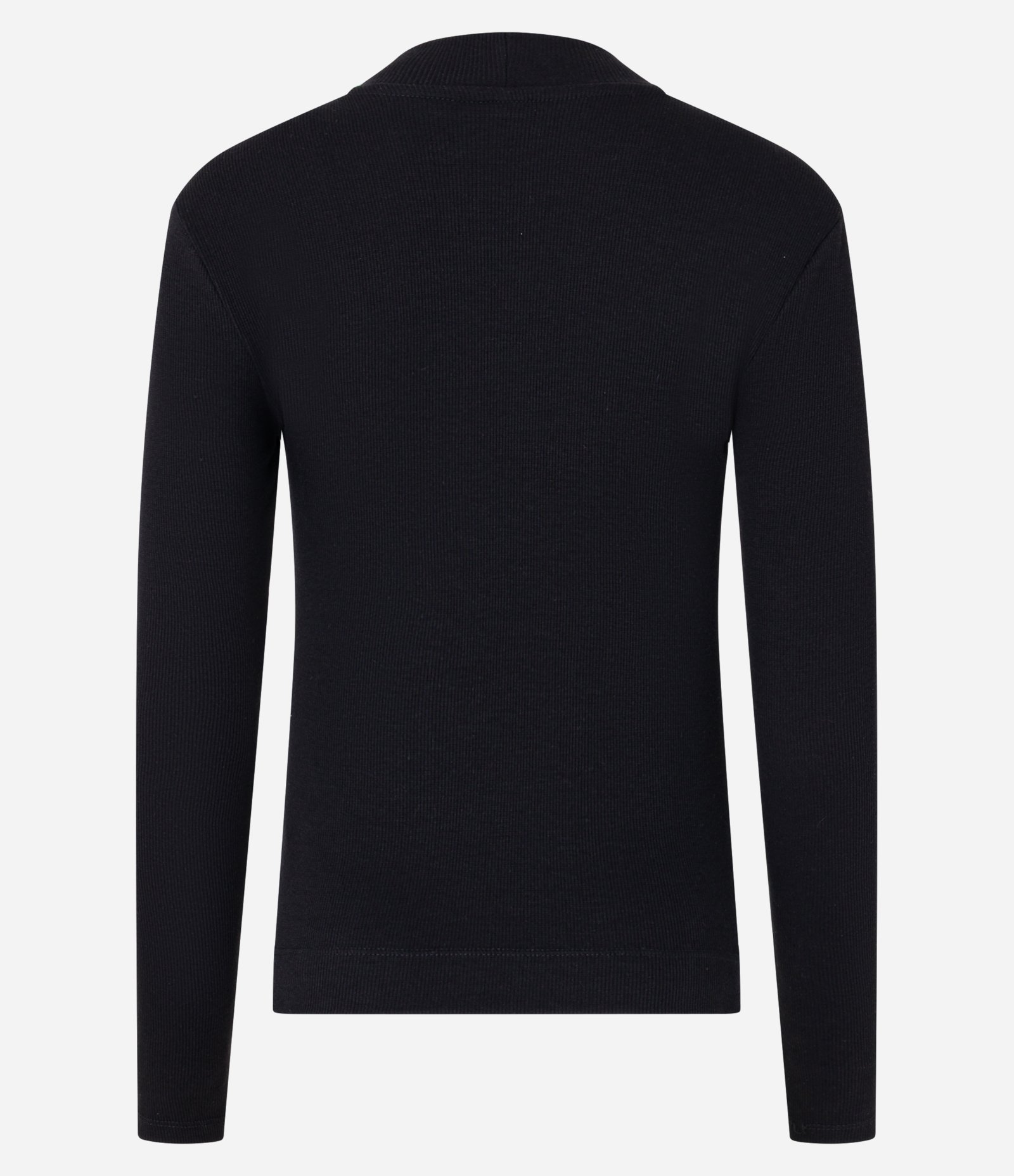 Blusa em Algodão com Manga Longa e Gola Alta Preto 5