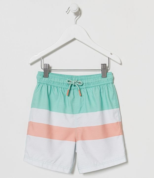 Bermuda de Baño Infantil con Bloques de Color - Talle 5 a 14 años Multicolores 1