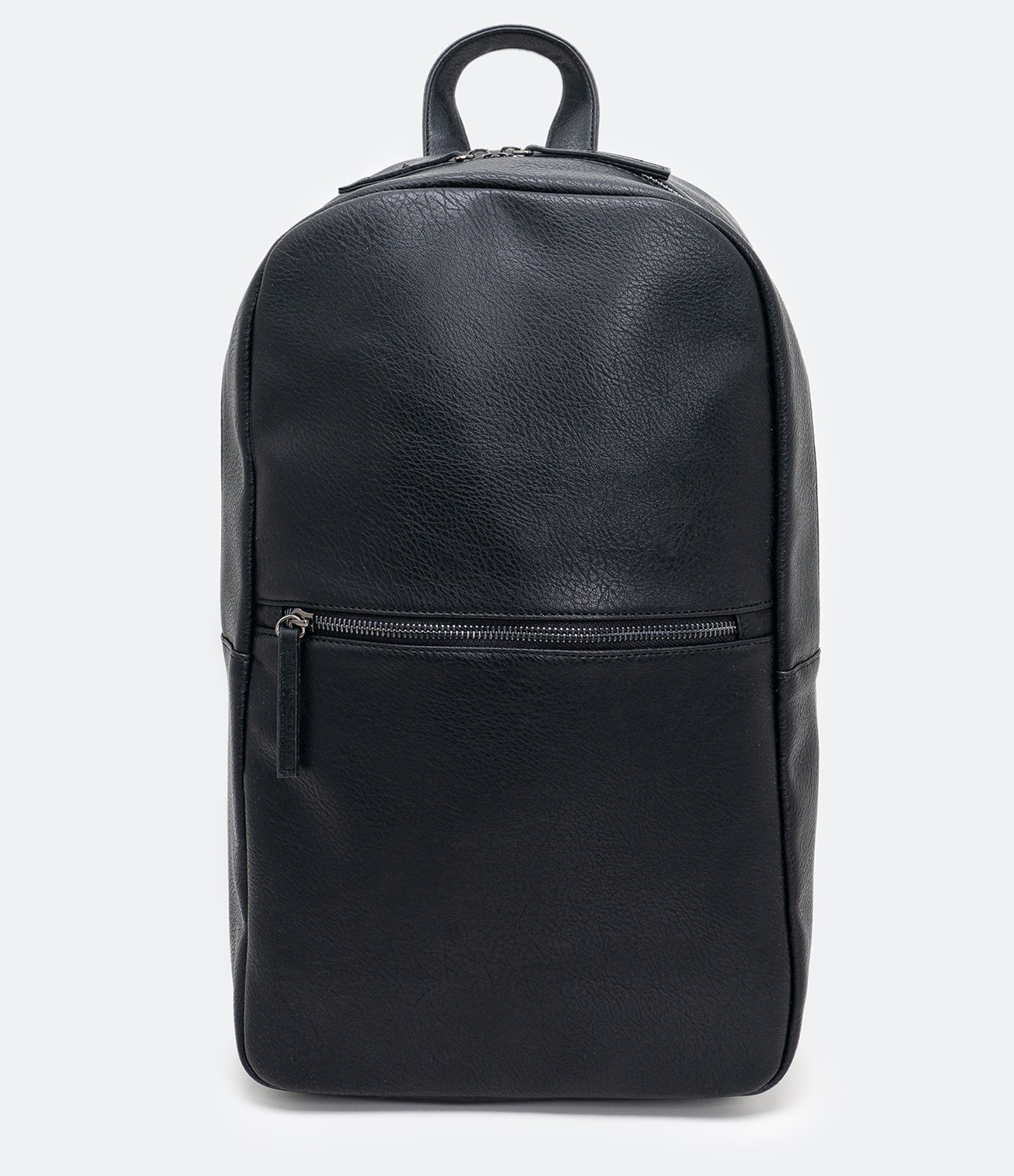 Mochila em Material Sintético com Bolso Preto 2