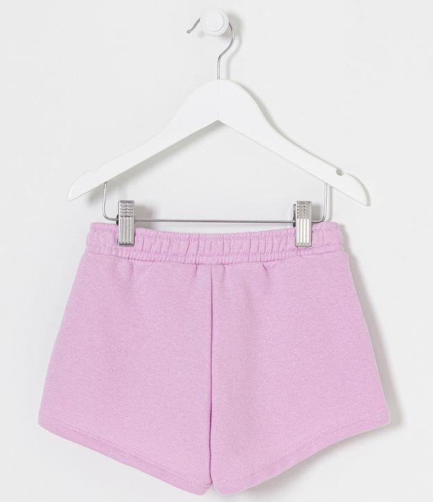 Short Infantil Runner en Algodón - Talle 5 a 14 años Violeta 2