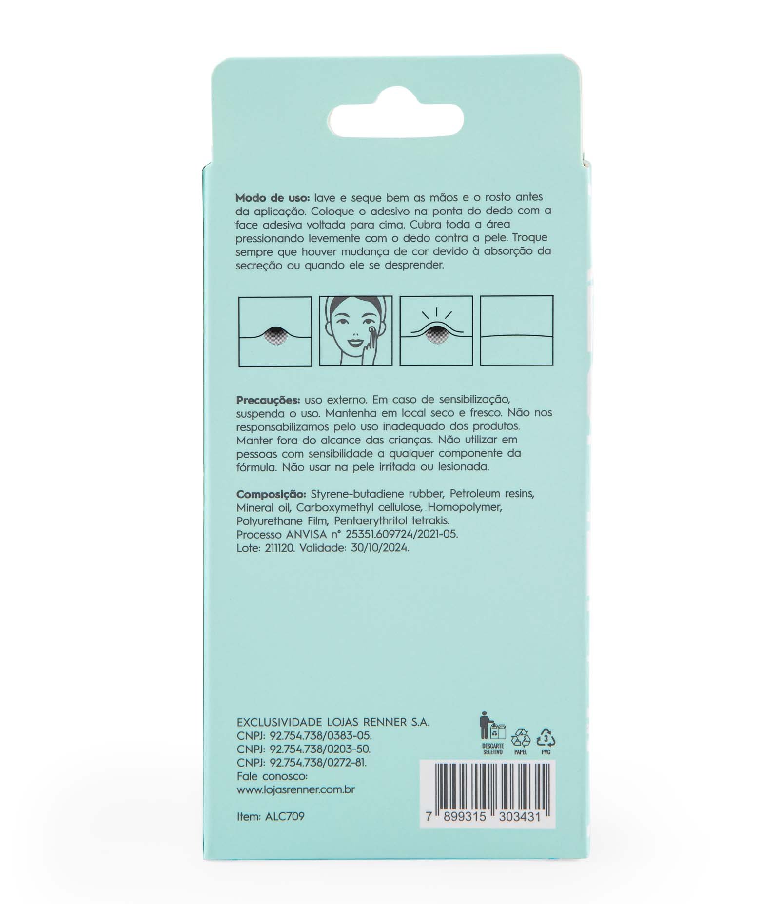 Adesivo Secativo para Acne com Ácido Salicílico 10g 3