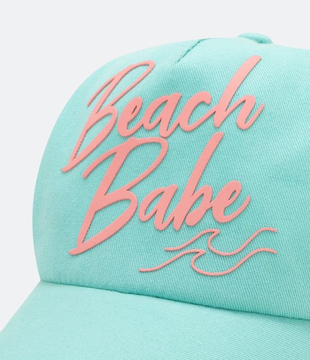 Gorra Trucker Infantil con Estampado Beach Babe Azul 3