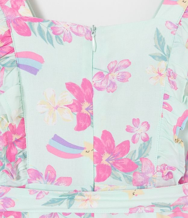 Mono Infantil en Viscosa con Estampado Floral - Talle 1 a 5 años Verde 5