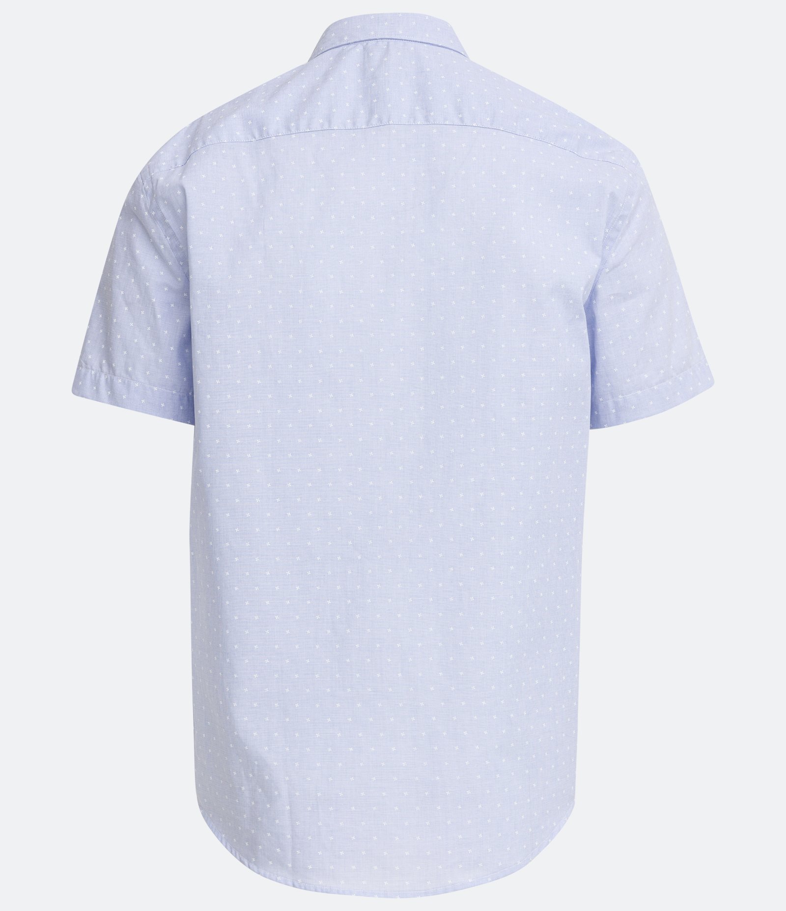 Camisa Manga Curta em Algodão com Estampa Azul 2