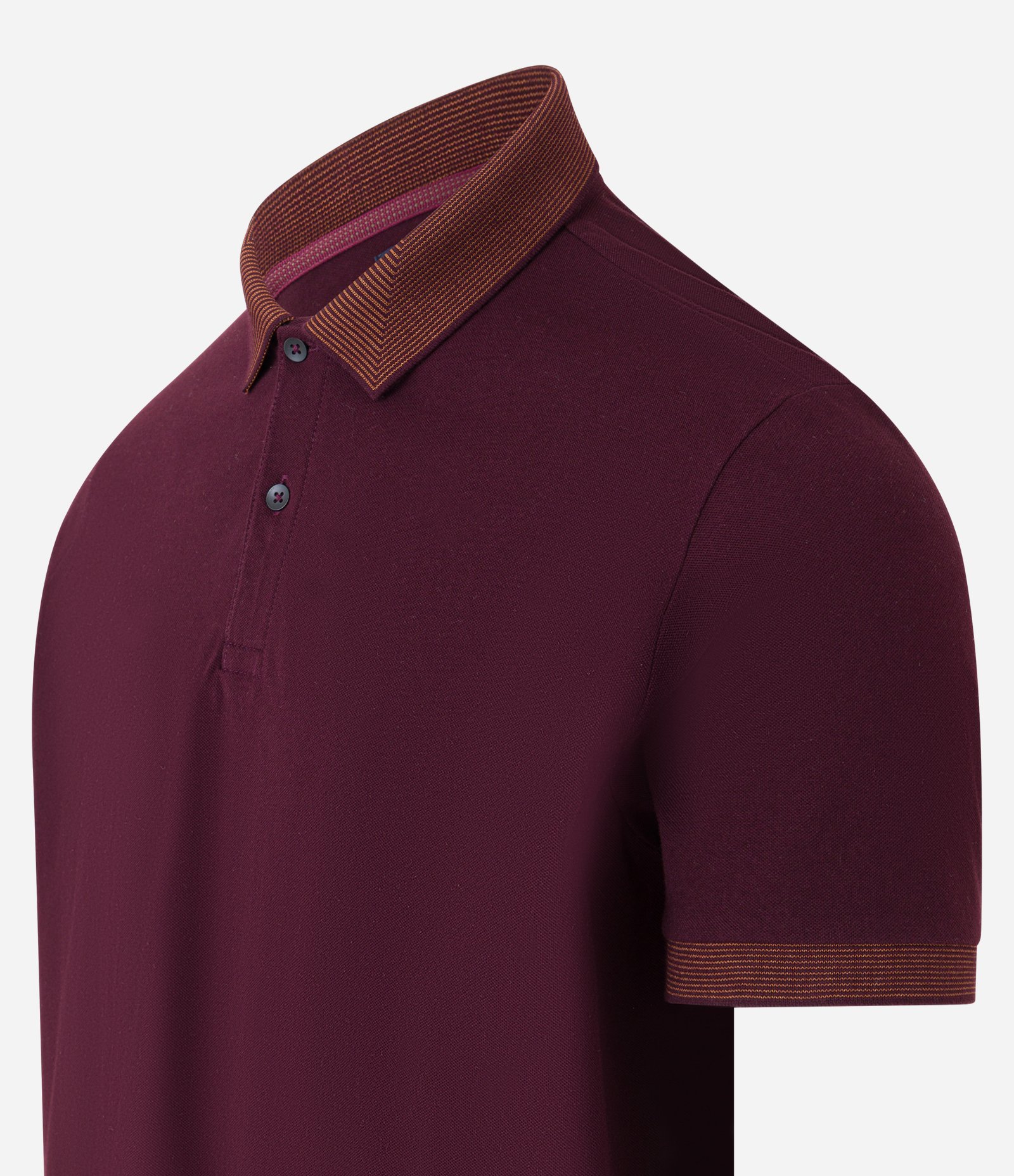 Camisa Polo Slim em Algodão com Botões e Detalhes Contrastantes 6