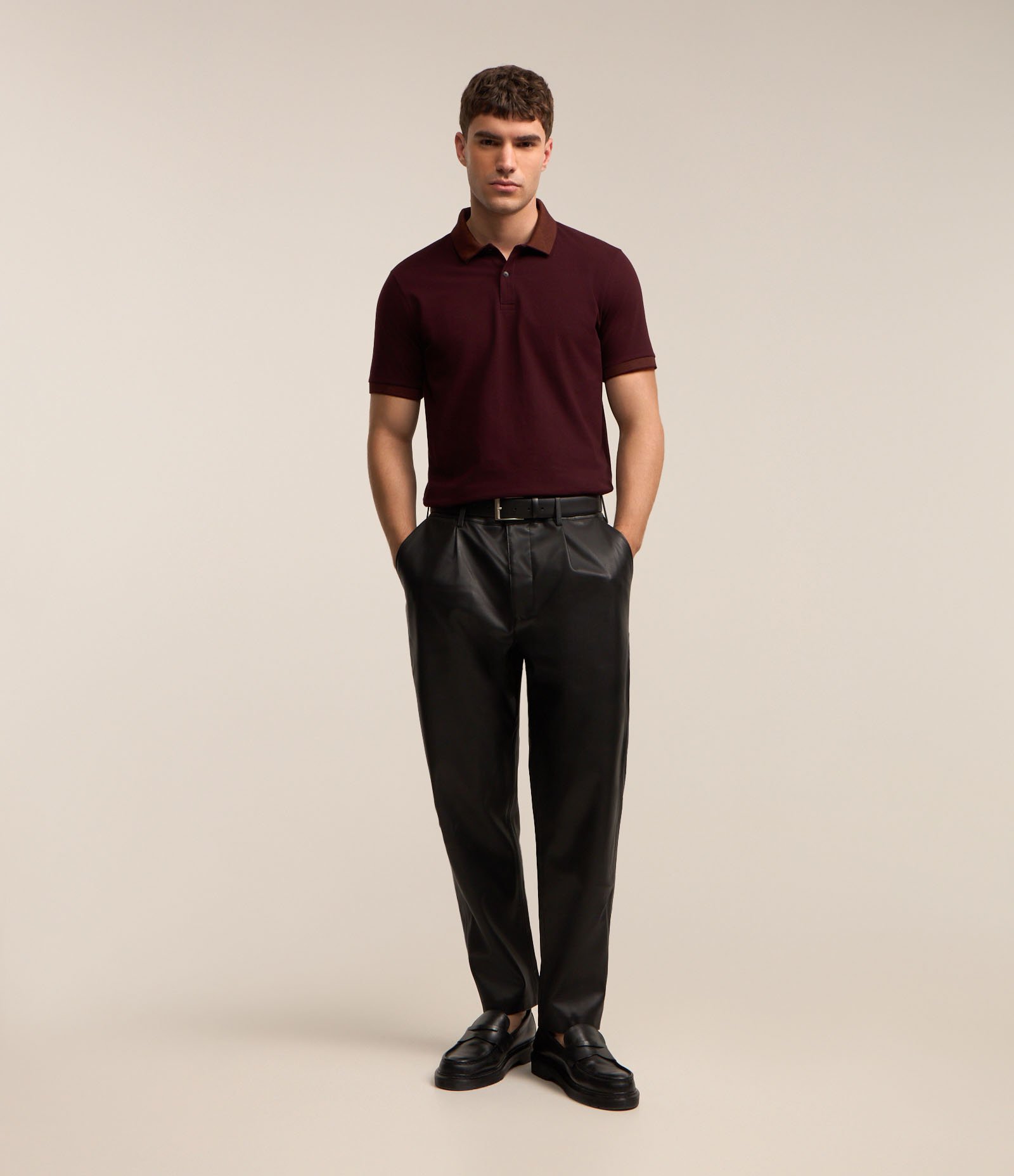 Camisa Polo Slim em Algodão com Botões e Detalhes Contrastantes 2