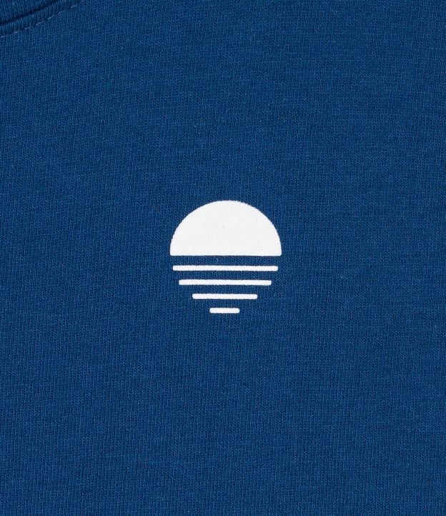 Remera Infantil con Estampado Puesta de Sol - Talle 5 a 15 años Azul 3