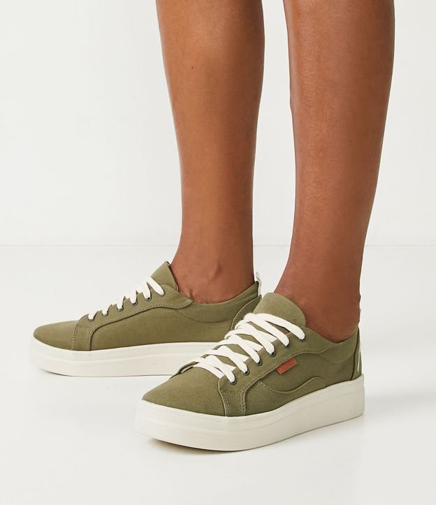 Championes Textil con Suela Caja Larga Verde 4