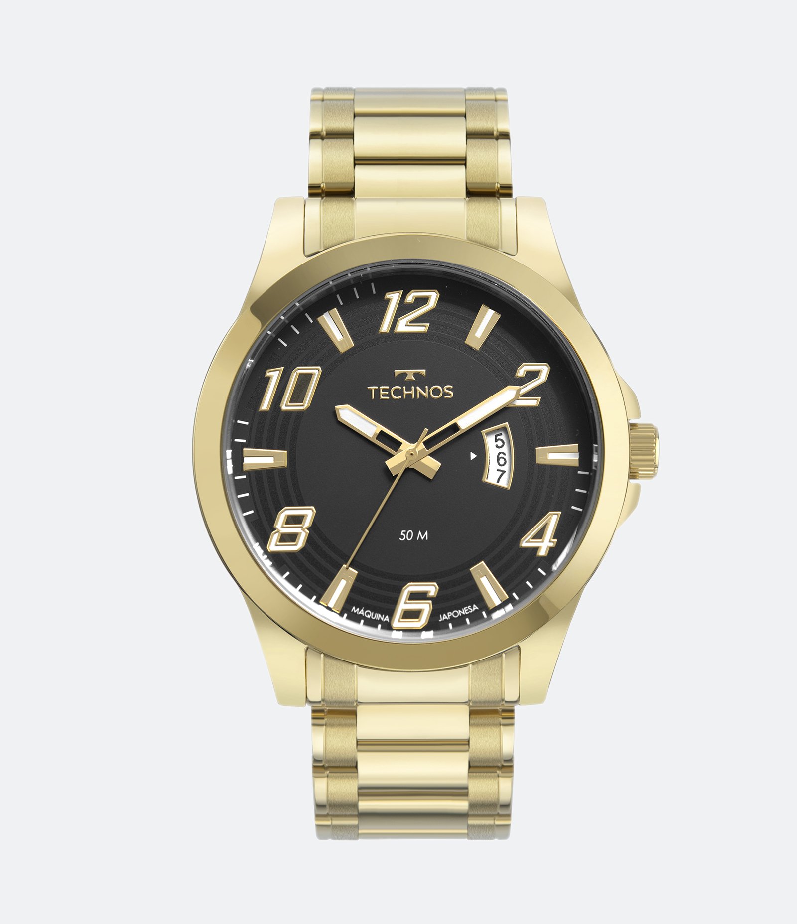 Relógio Technos com Pulseira em Aço Dourado e Caixa em Metal 2115MXZ/1P Dourado 1
