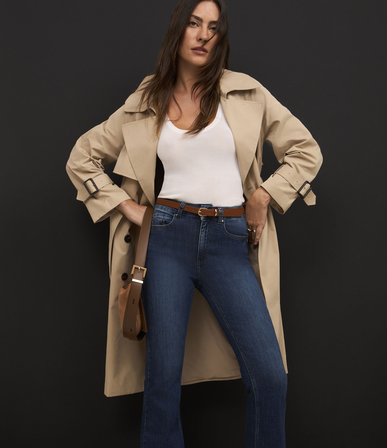 Calça Flare Jeans com Bolsos Azul 2