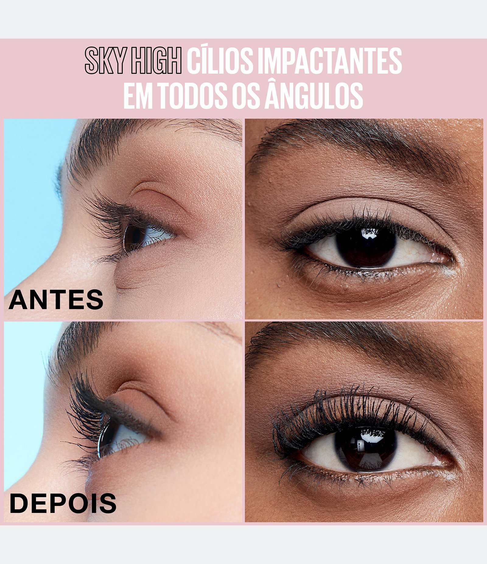 Máscara de Cílios Maybelline NY Lash Sensational Sky High Lavável PRETO 2