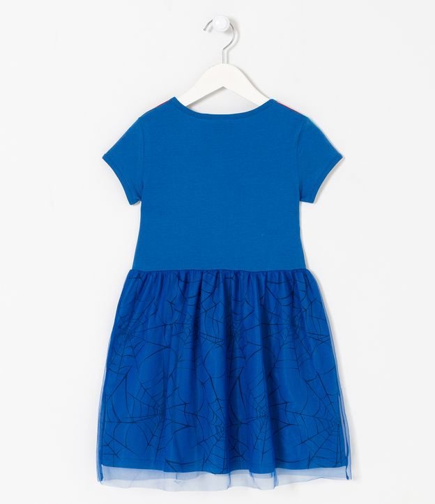 Camisón Infantil Disfraz del Spider-Man - Talle 4 a 10 años Azul 2