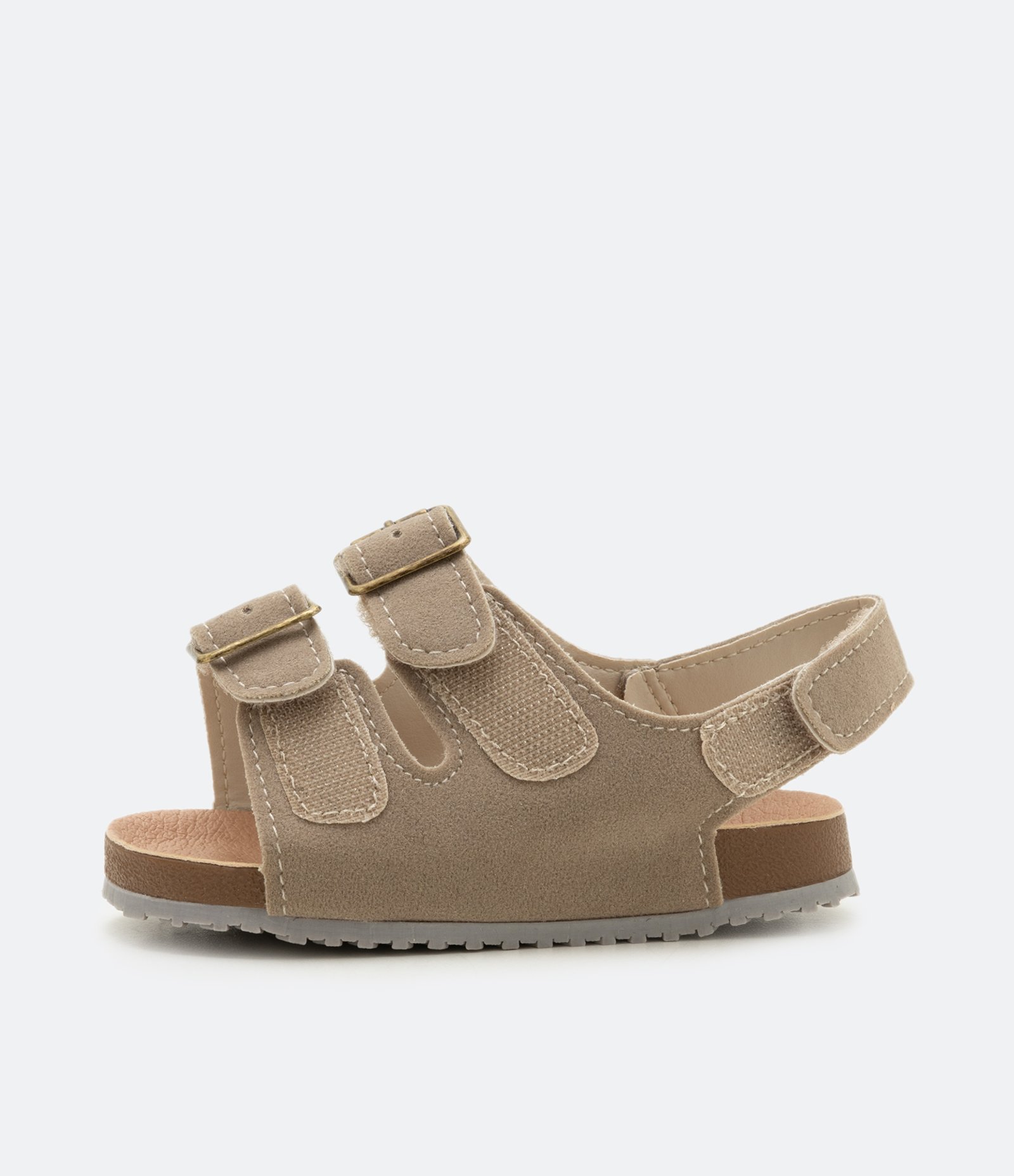 Sandália Infantil com Fivelas - Tam 20 ao 27 Bege 2