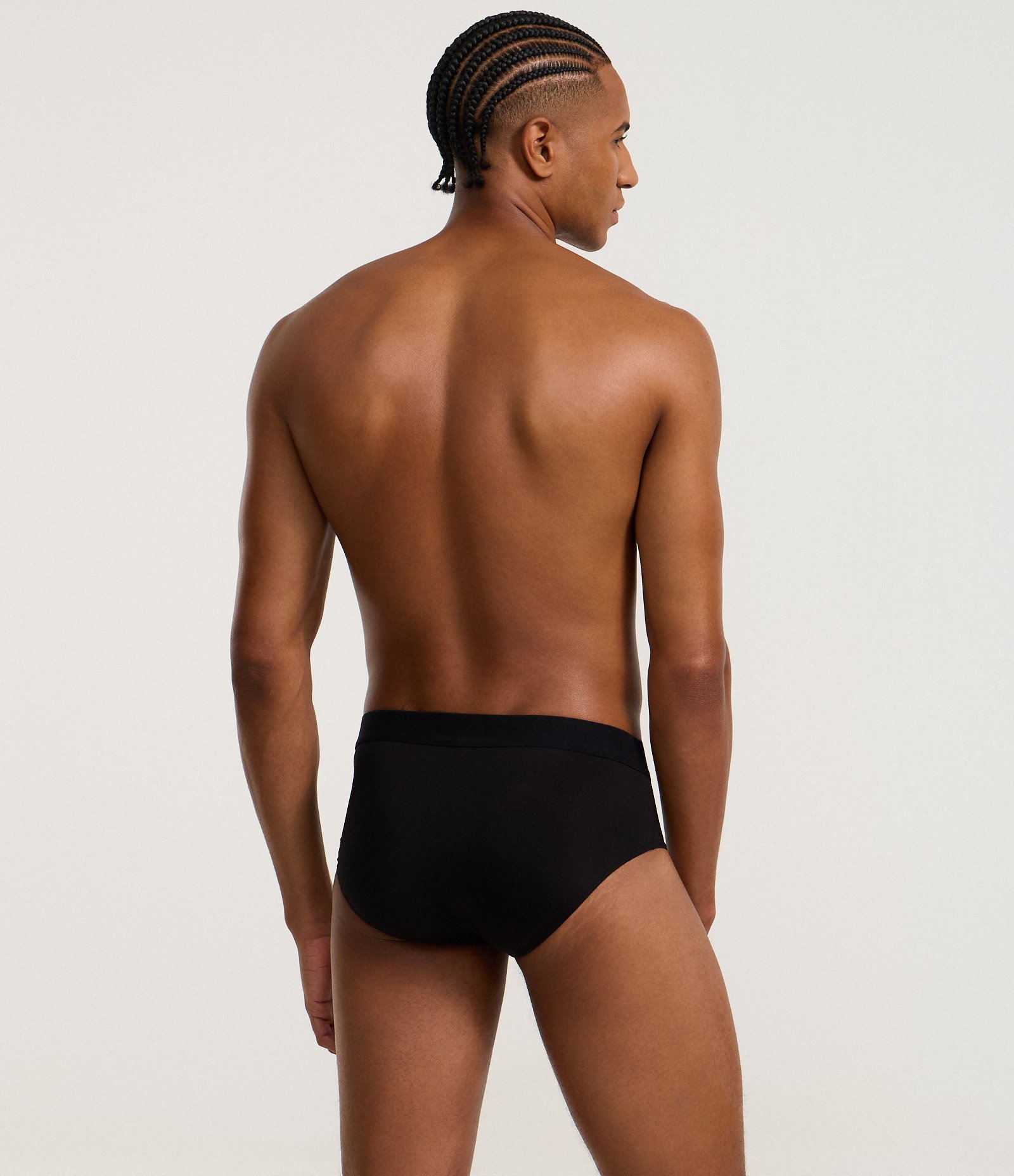 Cueca Slip em Poliamida com Cós Elástico Mash Preto 6