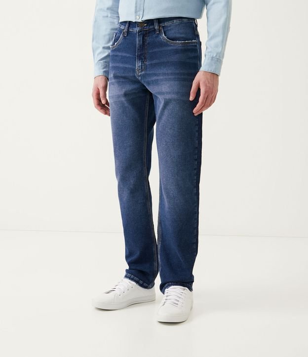 Pantalón Jeans Recta Comfort Azul 1
