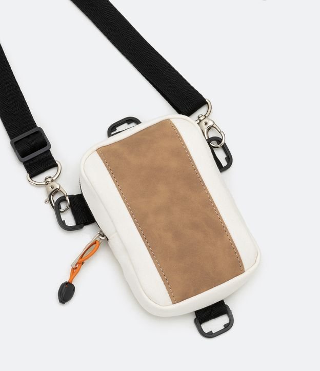Bolso Mini Bag Crossbody con Recorte Blanco 1