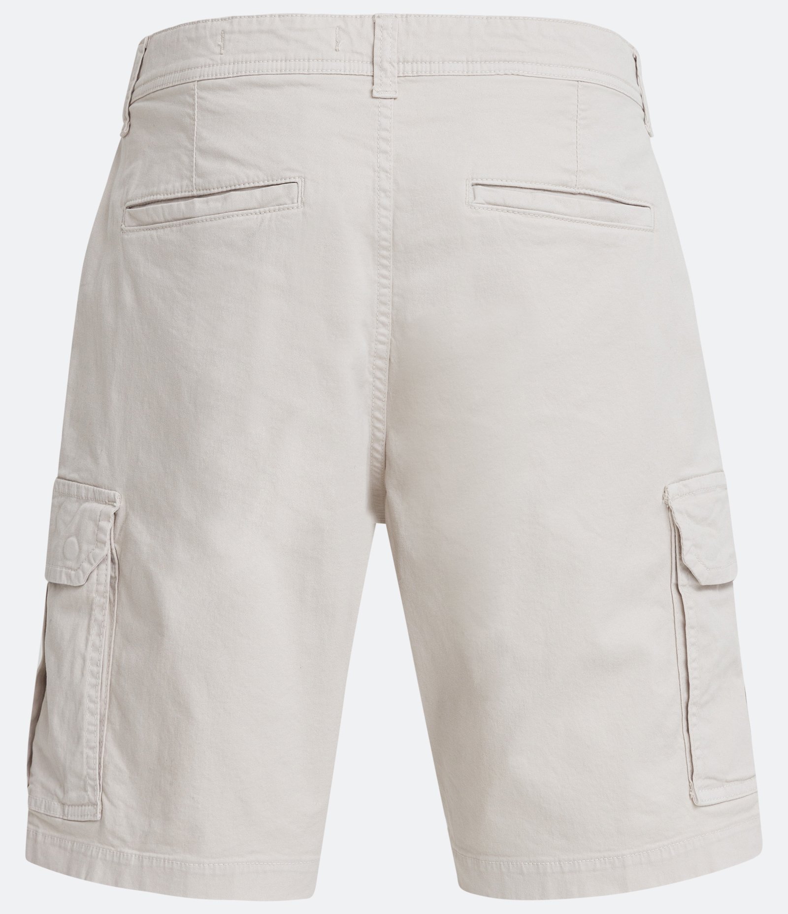 Bermuda Cargo em Sarja Lavada com Elastano e Detalhes de Cadarço Bege 6