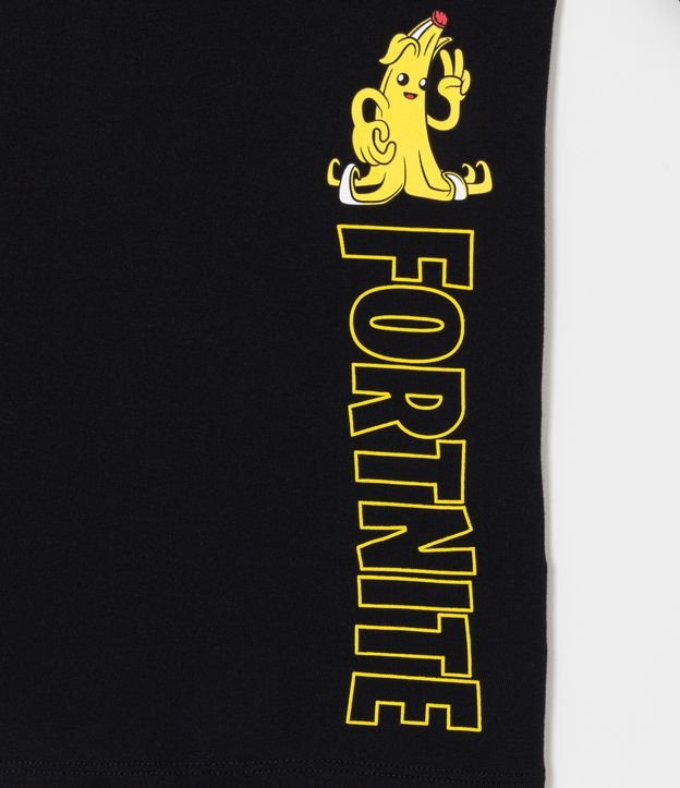 Remera Infantil con Estampado de Fortnite - Talle PP al G Negro 3