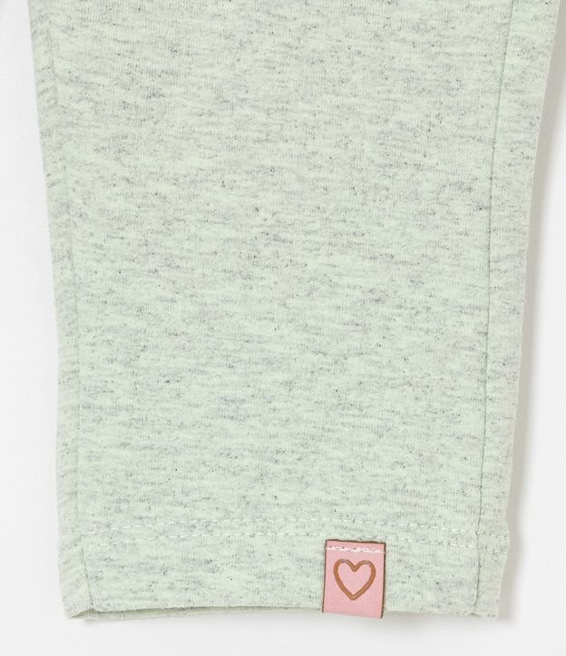 Pantalón Clochard Infantil con Lazo Pequeño - Talle 0 a 18 meses Verde 4