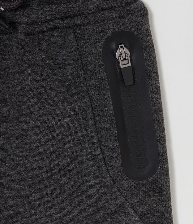 Pantalón Infantil Mezcla con Cremallera Fusionado - Talle 1 a 5 años Gris 4