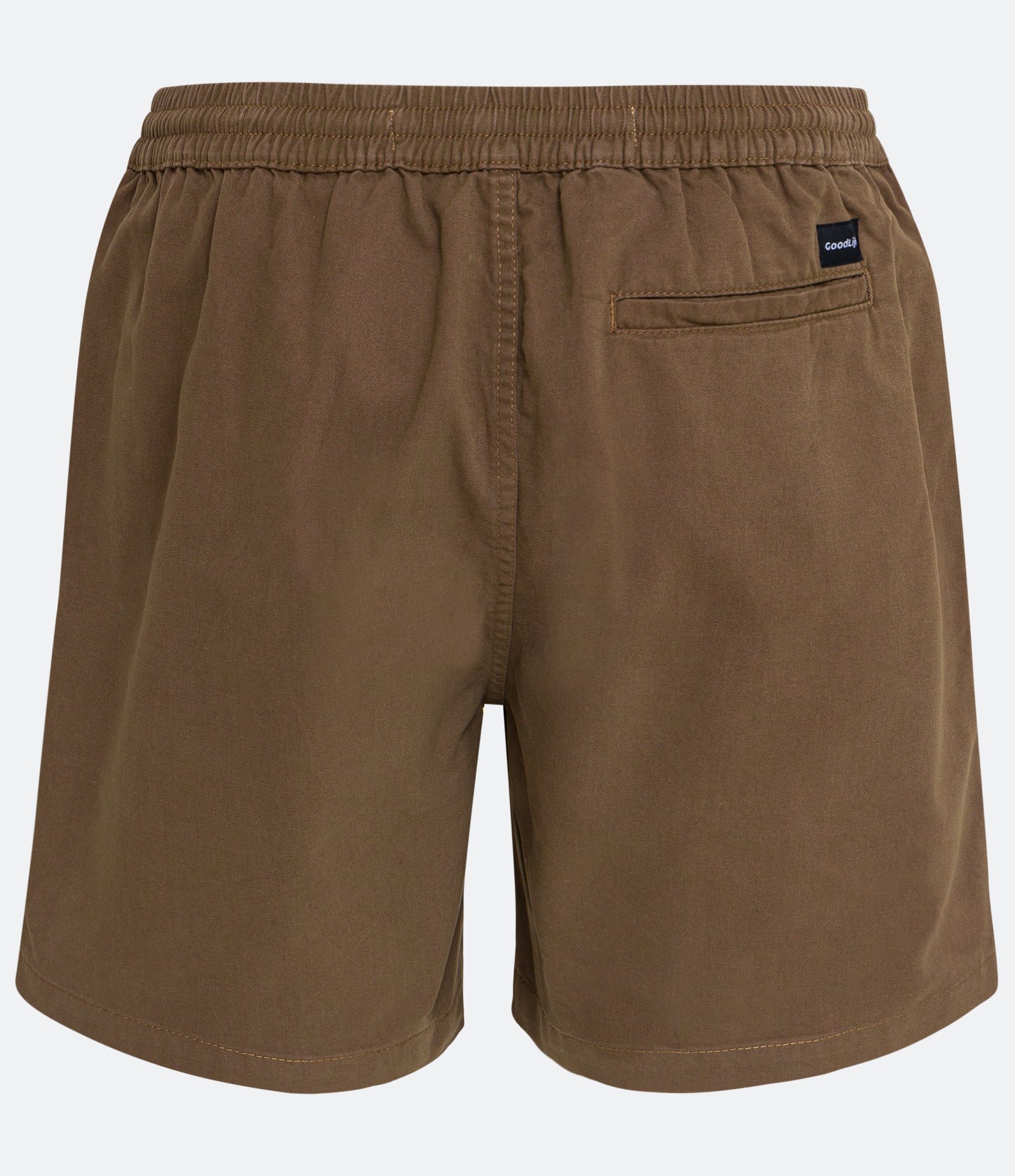 Bermuda Regular em Sarja com Elástico no Cós e Cordão 6