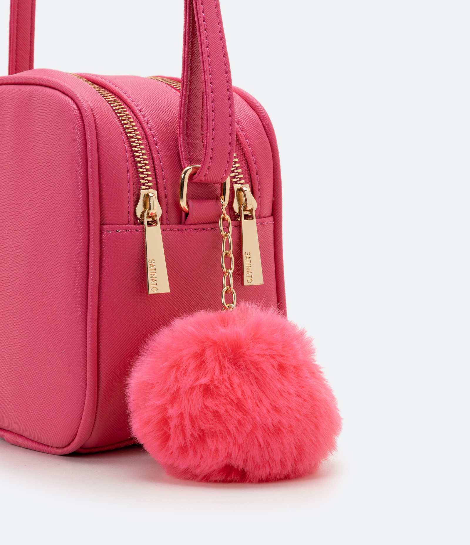 Bolsa Transversal Floater com Pompom 5