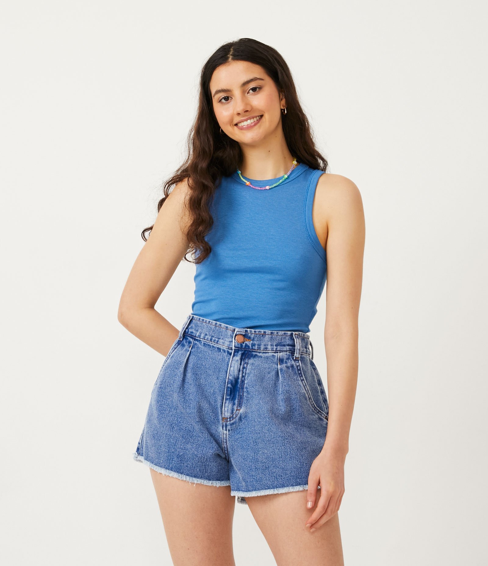 Regata Cropped Básica em Ribana Canelada 1