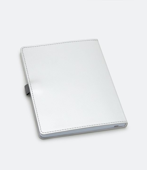 Cuaderno con Capa Sintética y Bolsillo Frontal Gris 2